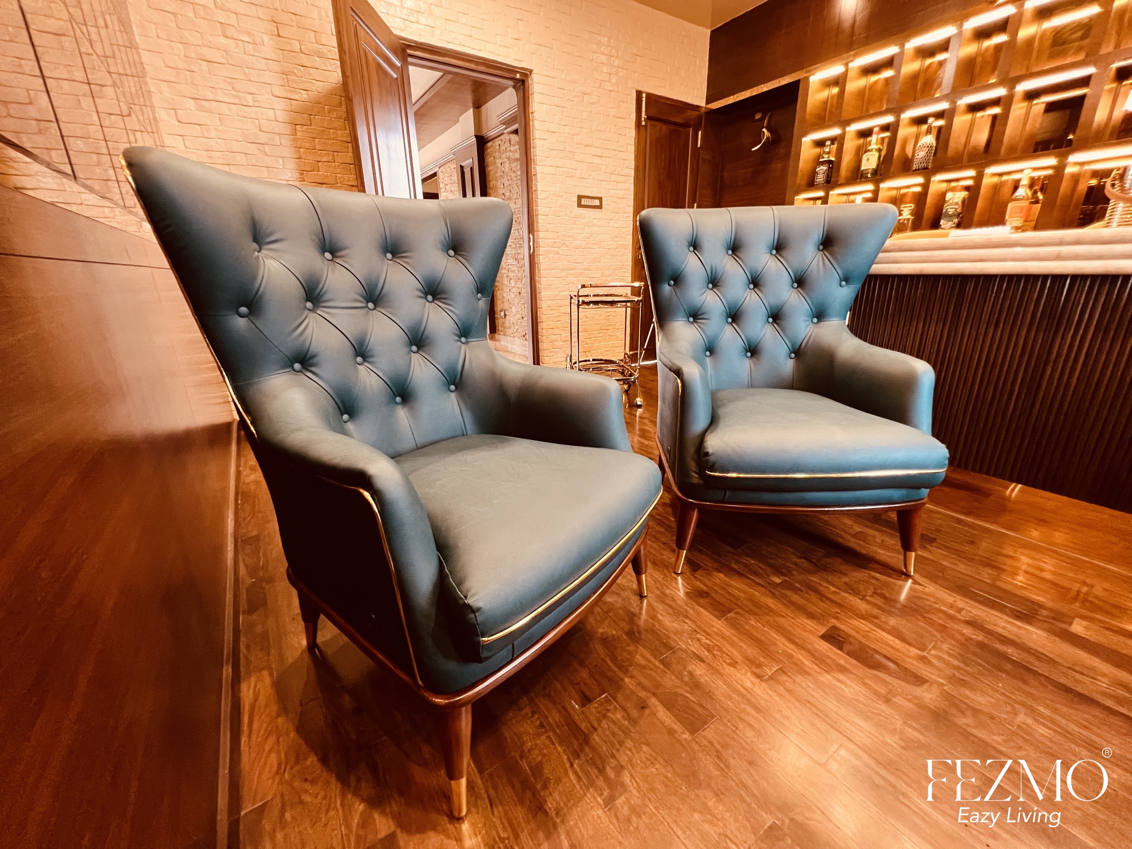 Statement Chair — Boutique Hotel Lobby