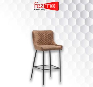 Warm Honey-Tone Breakfast Counter Chair