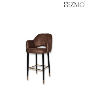 Warm Chestnut Breakfast Counter Chair