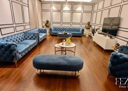 Royal Blue Chesterfield Sofa