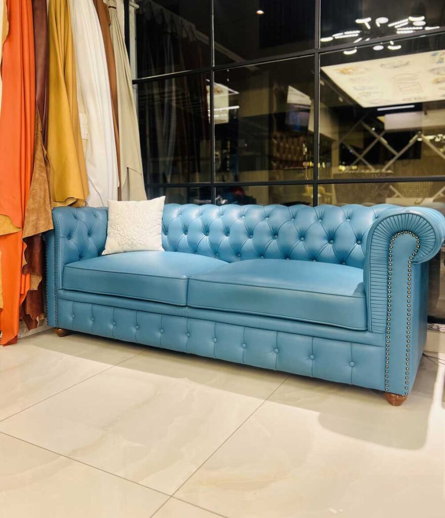 Ocean Blue Chesterfield Sofa in chennai