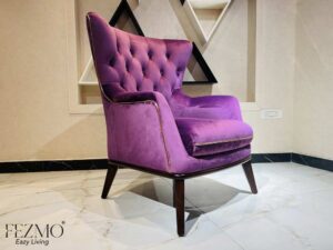 Royal Purple Wing Chair