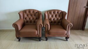 Brown Colour Wing Chair