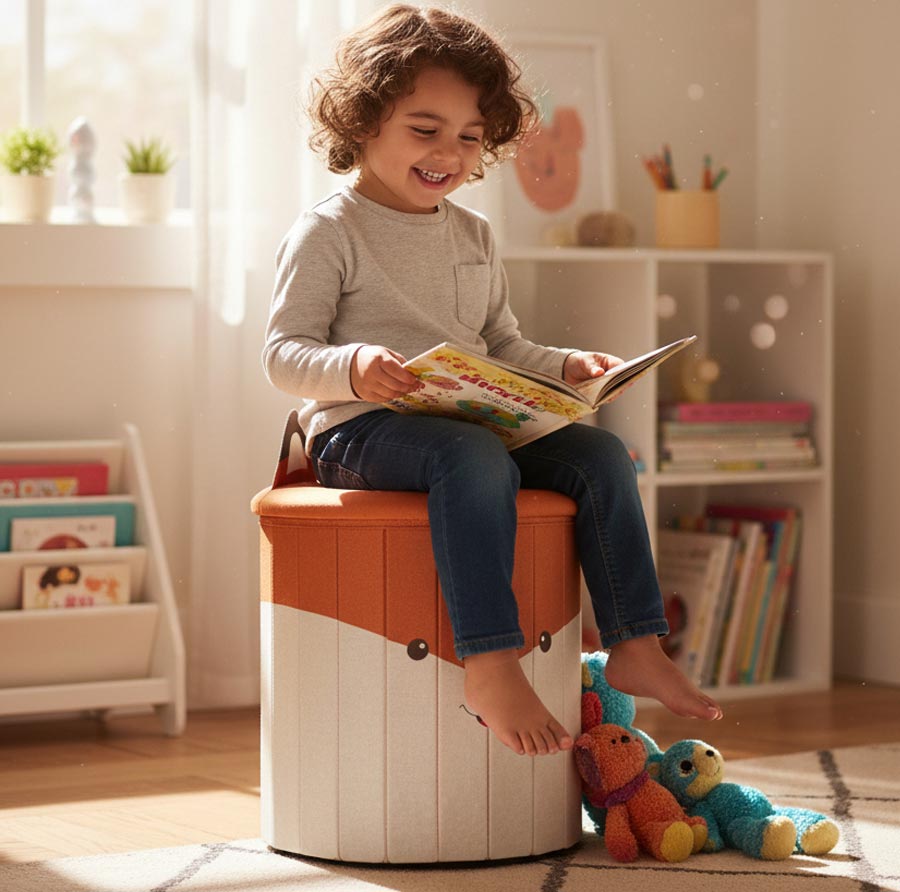 Kids Fox Pouffe