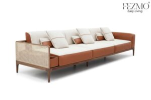 Wooden And Cane Design Sofas 12
